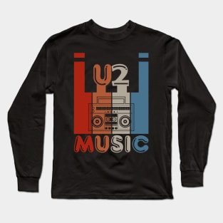 U2 Music Vintage Retro Long Sleeve T-Shirt